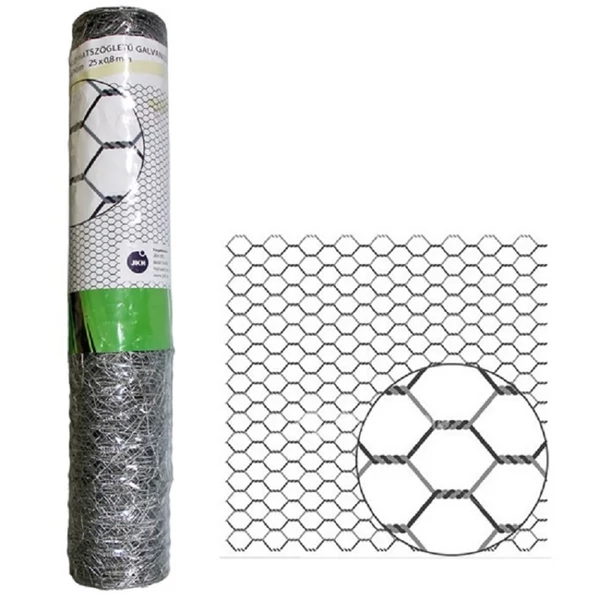 Horganyzott hatszögletű drótháló 10x1m 3121545 - csak egyedi szállítással vagy személyes átvétellel