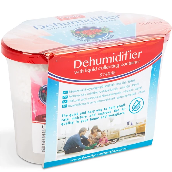 Family rózsa illatú páramentesítő folyadékgyűjtő tartállyal 500ml 57404E