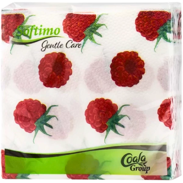 Softimo málna mintás szalvéta 45db-os kiszerelésben 1réteg