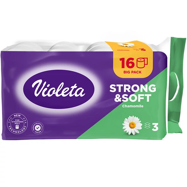 Violeta kamilla strong&soft toalettpapír 16tekercs 3réteg