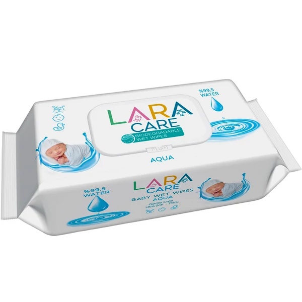 Lara care aqua nedves törlőkendő 72db-os kiszerelésben