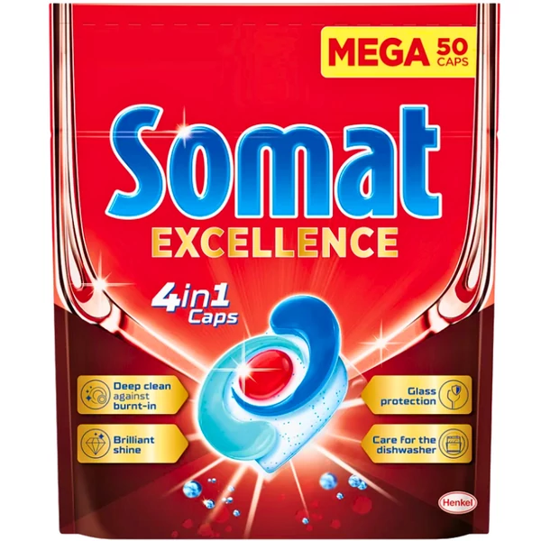 Somat 4in1 preium excellence mosogatógép tabletta 50db-os kiszerelésben