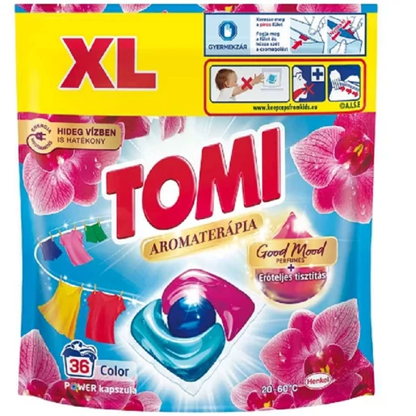 Tomi orchidea aromaterápia mosógél kapszula 36db-os kiszerelésben