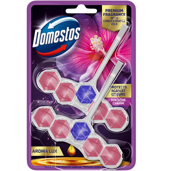 Domestos hibiscus aroma lux wc-rúd 2x50g