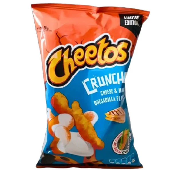 Cheetos Chips crunchos cheese-ham 80g