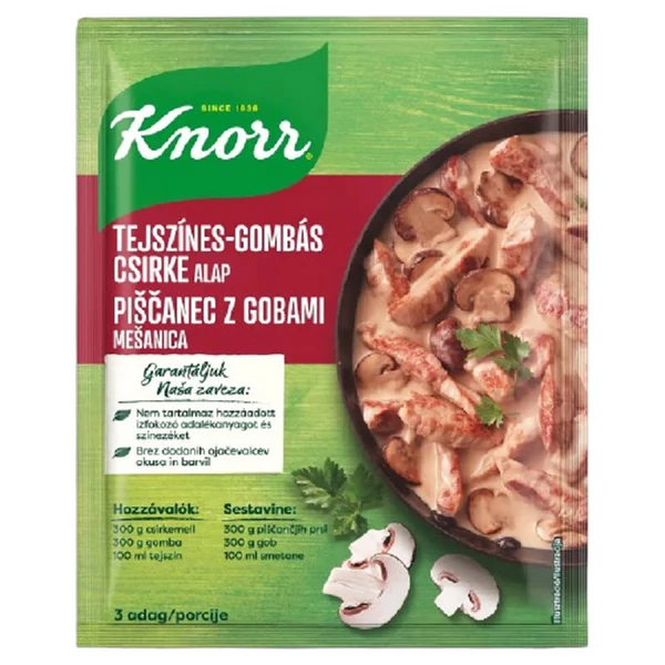 Knorr tejszínes-gombás csirke alap 33g