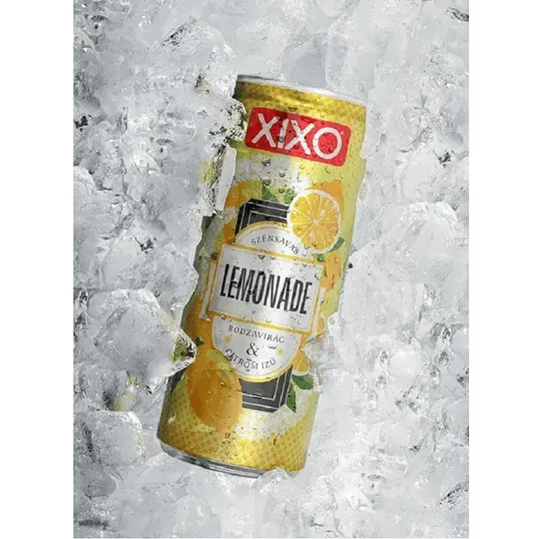 XIXO Lemonade bodzavirág- és citromízű, szénsavas üdítőital cukorral és édesítőszerekkel 250 ml - csak egyedi szállítással vagy személyes átvétellel