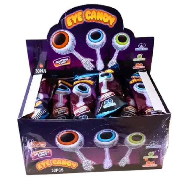 Eye Candy Gyümölcs ízű szem alakú nyalóka 30x10g