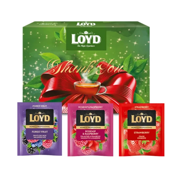 Loyd gyümölcs tea válogatás "Thank you" felirattal 30x2g