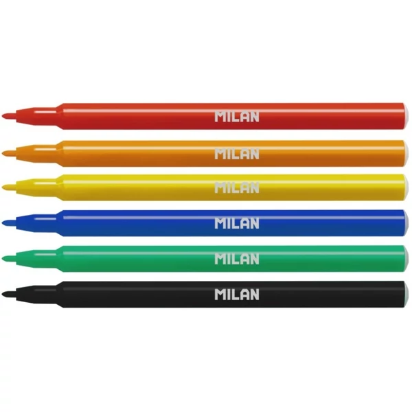 Milan vékony filctoll 6db-os kiszerelésben 2mm 06F6