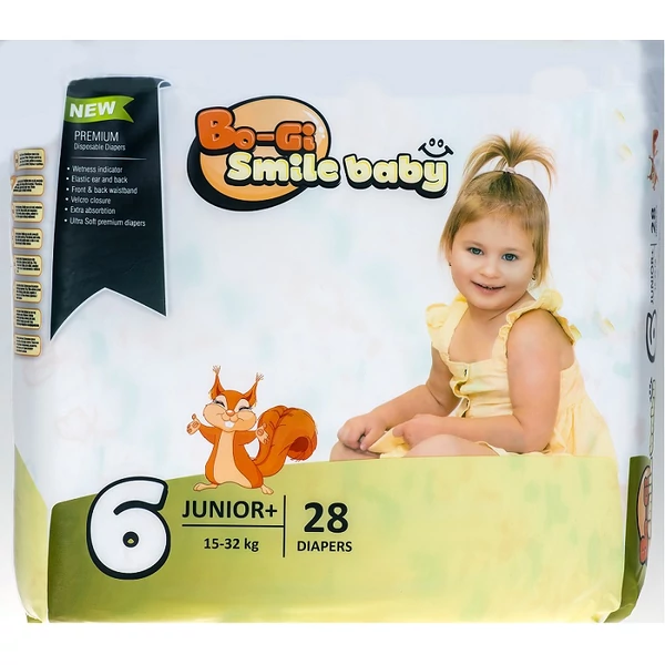 Bo-gi smile baby junior+ pelenka 15-32kg 28db-os kiszerelésben