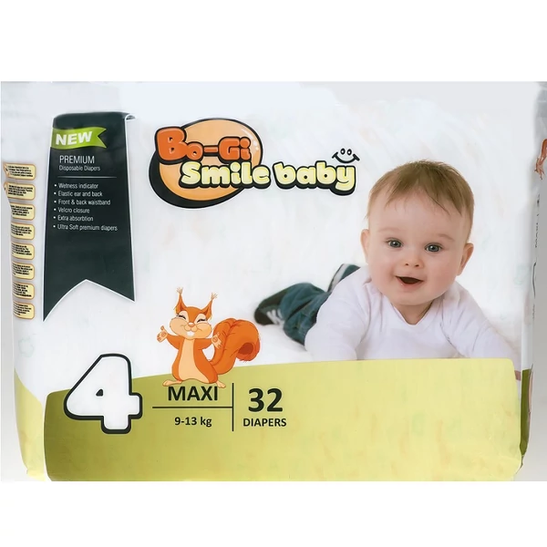 Bo-gi smile baby maxi pelenka 9-13kg 32db-os kiszerelésben
