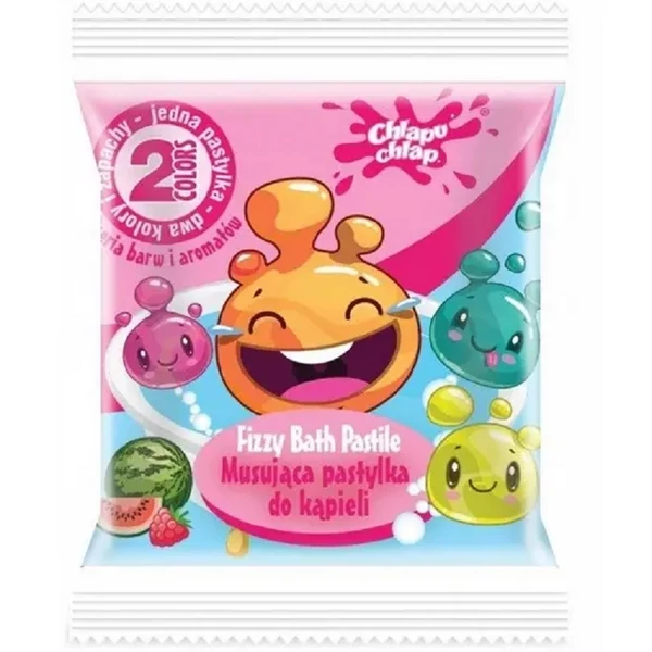 Chlapu chlap csillámló színes fürdőbomba málna és görögdinnye illatban 40g