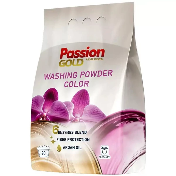 Passion Gold színes mosópor argánolajjal 5,4kg / 90 mosás  - csak egyedi szállítással vagy személyes átvétellel