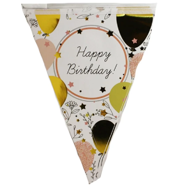 Happy birthday feliratos elegáns party füzér
