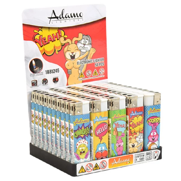 Adamo szexi nyuszik elektromos öngyújtó 50db-os kiszerelésben 1881245