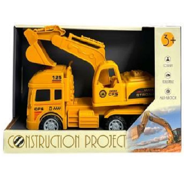 Játék lendkerekes markoló teherautó JA2512