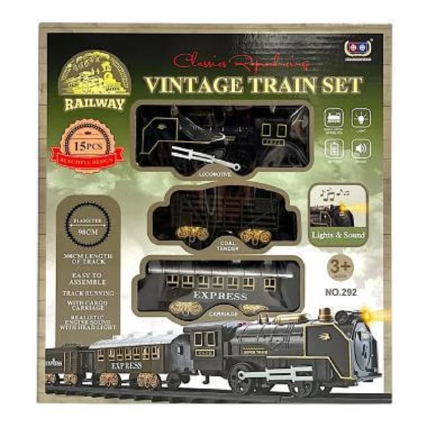 Játék elemes vonatkészlet 90cm JA3292