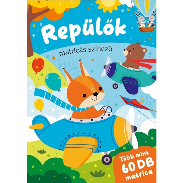 Repülők matricás kifestő