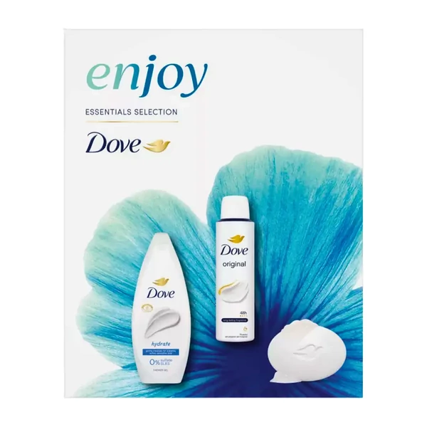 Dove Enjoy tusfürdő, szappan és deo spray ajándékcsomag