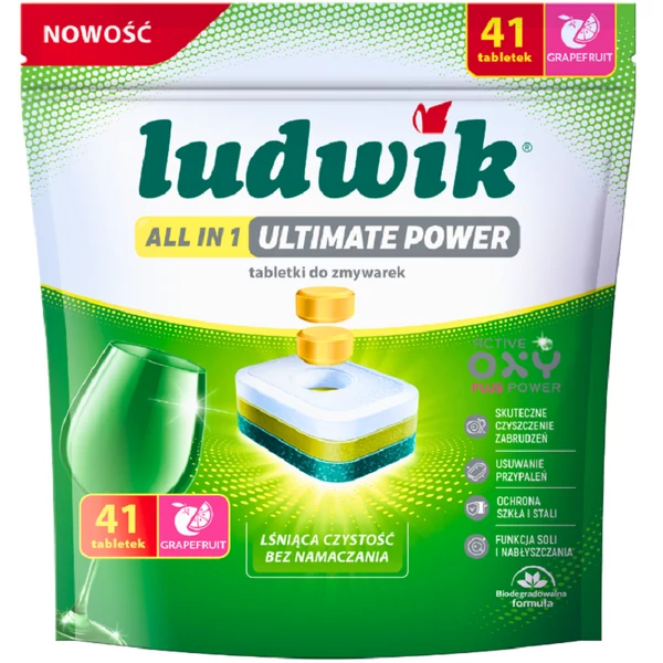 Ludwik all in one ultimate power mosogatógép tabletta 41db-os kiszerelésben