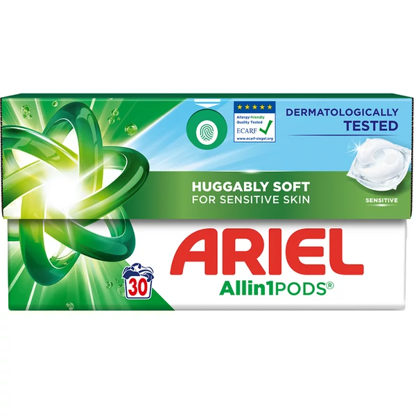 Ariel sensitive kapszula 30db-os kiszerelésben