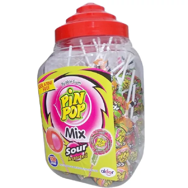 Pin Pop Supersour nyalóka 100x17g