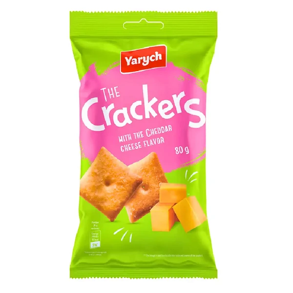 Yarich The Crackers Cheddar sajt ízű kréker 80g