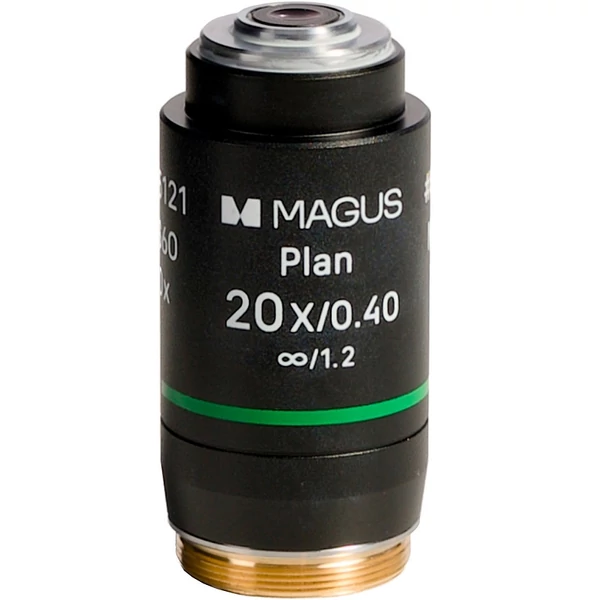 MAGUS 20PL60V 20х/0,40 ∞/ 1,2 H 60 mm objektív mikroszkópokhoz - 85121