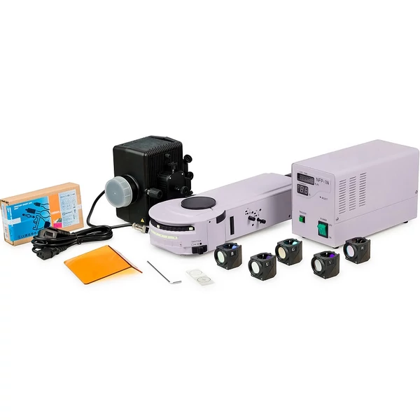 MAGUS Epi-FL06 Epi-fluoreszcens tartozék, higanylámpa, fluoreszcens szűrőkockák В/G/UV/V/R/FITC/TRITC/DAPI mikroszkópokhoz - 85157