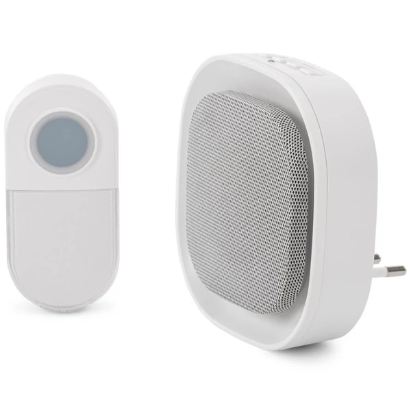 Entac Hálózati Ajtócsengő Éjjeli Fény Funkcióval Elemes IP44 adókészülékkel - EDB-AC-44-L