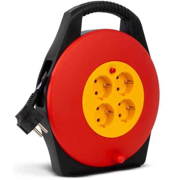 Entac kábeldobos hosszabító 4 foglalat 10M - ESCRG4-10