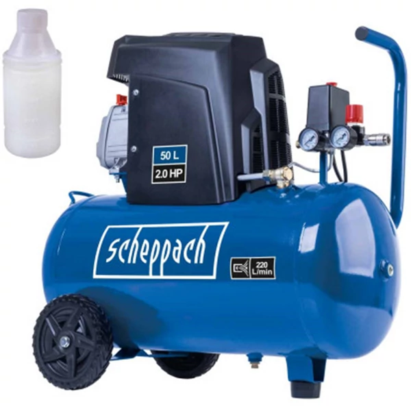 Scheppach HC 65 - olajkenésű kompresszor 10 bar / 50 liter - 5906174934