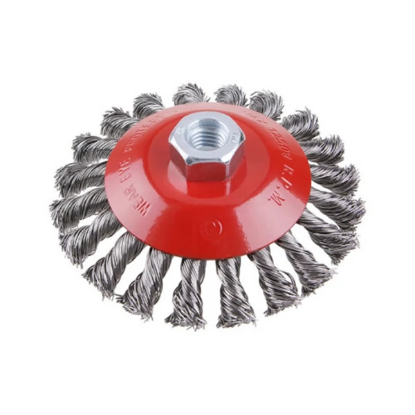 Festa Döntött sodrott körkefe M14 115 mm acél - 21909F