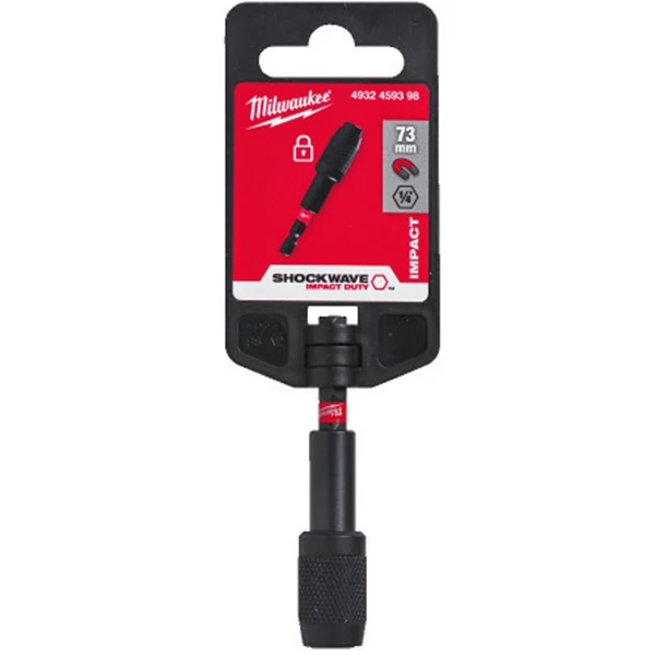 Milwaukee Shockwave Mágneses bittartó gyorstokmányos 1/4' 76 mm - 4932459398