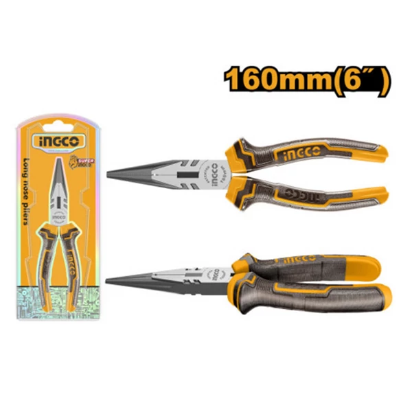 Ingco Hosszúcsőrű fogó 160 mm - HLNP08168