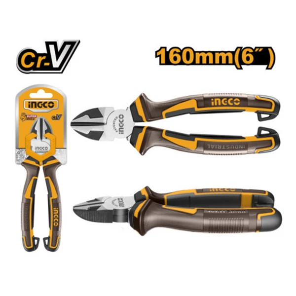 Ingco Oldalcsípő fogó 160 mm CrV - HDCP28168