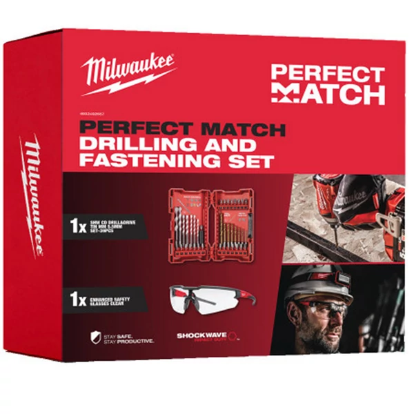 Milwaukee PERFECT MATCH fúrószár és bitkészlet - 4932492657