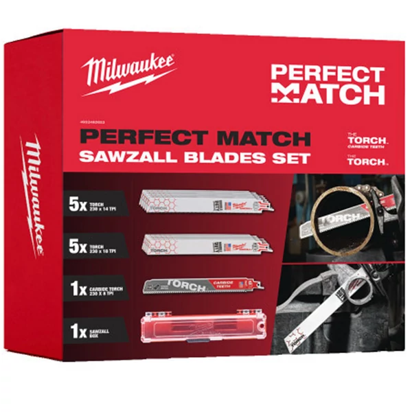 Milwaukee PERFECT MATCH szabéyfűrészlap készlet - 4932492653