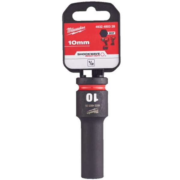 Milwaukee 1/2' Dugókulcs hatlapú 78 mm gépi, hosszú, 10 mm 1 db - 4932480328