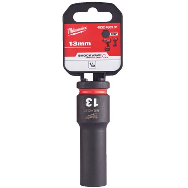 Milwaukee 1/2' Dugókulcs hatlapú 78 mm gépi, hosszú, 13 mm 1 db - 4932480331