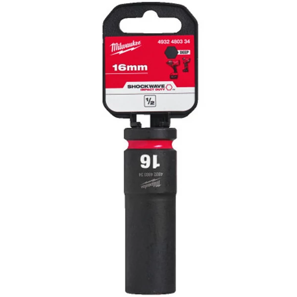 Milwaukee 1/2' Dugókulcs hatlapú 78 mm gépi, hosszú, 16 mm 1 db - 4932480334