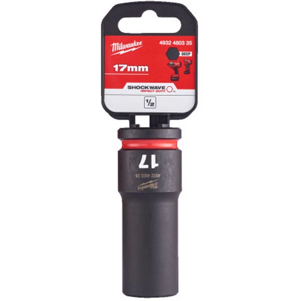 Milwaukee 1/2' Dugókulcs hatlapú 78 mm gépi, hosszú, 17 mm 1 db - 4932480335