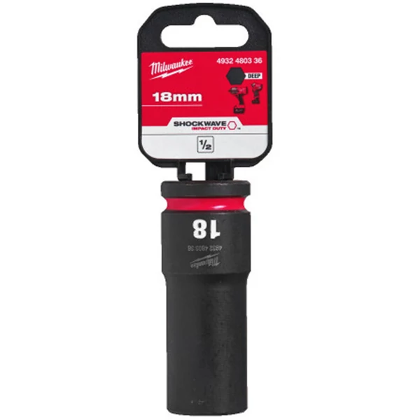 Milwaukee 1/2' Dugókulcs hatlapú 78 mm gépi, hosszú, 18 mm - 1 db - 4932480336