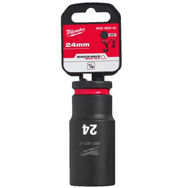 Milwaukee 1/2' Dugókulcs hatlapú 78 mm gépi, hosszú, 24 mm 1 db - 4932480342