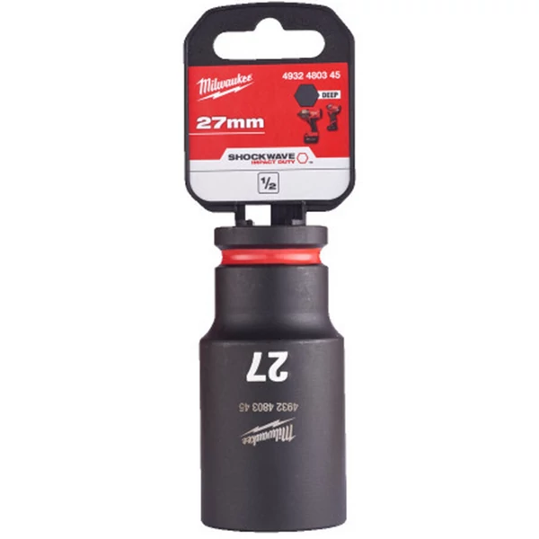 Milwaukee 1/2' Dugókulcs hatlapú 78 mm gépi, hosszú, 27 mm 1 db - 4932480345