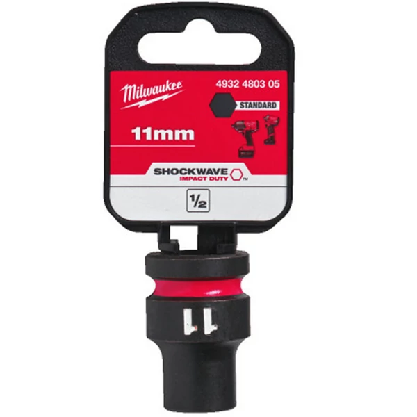 Milwaukee 1/2' Dugókulcsbetét hatlapú, gépi, rövid 11 mm - 1 db - 4932480305
