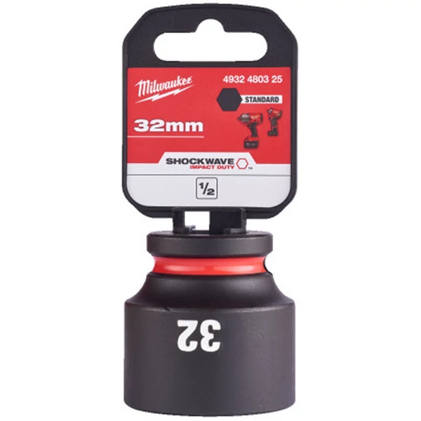 Milwaukee 1/2' Dugókulcsbetét hatlapú, gépi, rövid 32 mm - 1 db - 4932480325