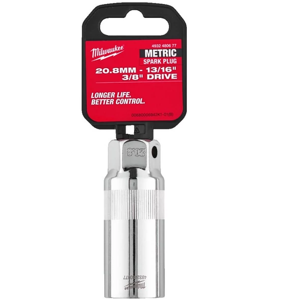 Milwaukee 3/8' Gyertyakulcs 20,8 mm - 1 db - 4932480677