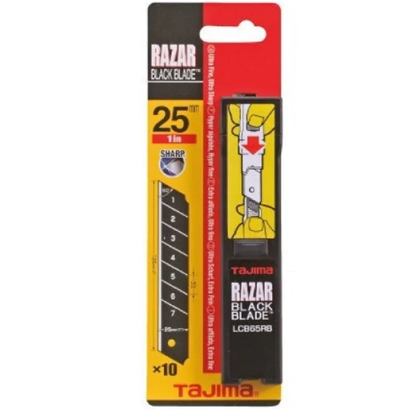 Tajima törhető penge 25mm Fekete 10db/tub. - 9-LCB-65F